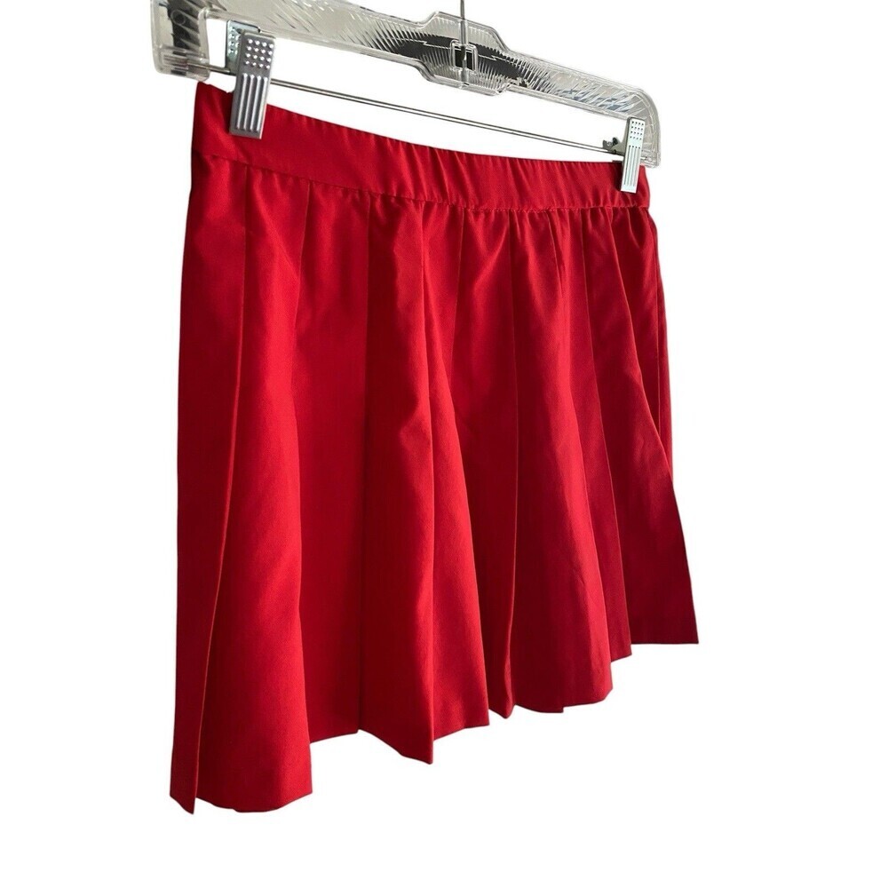 Lilly's of Beverly Hills Skirt Womens 8 Red Pleated Tennis Golf Mini Made in USA - Picture 2 of 6